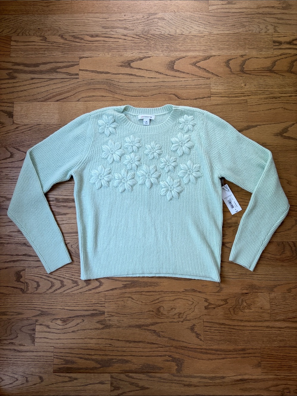 Liz Claiborne Floral Sweater NWT